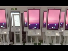 Macchina d'ordinazione dei chioschi dell'alimento di self service del ristorante con il pannello a 32 pollici a 27 pollici a 24 pollici